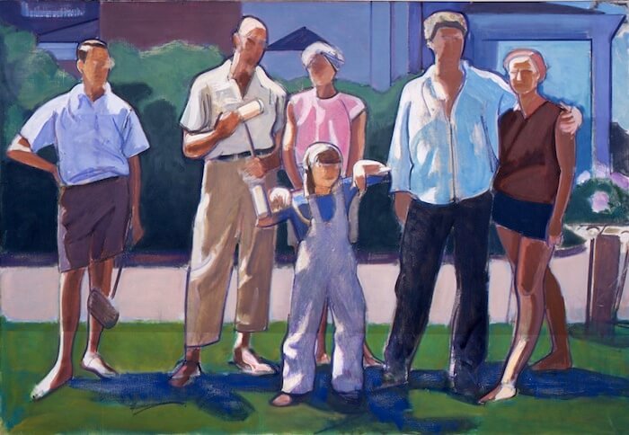 Leland Bell, Croquet Party, 1965, oil on canvas, 42 x 60 inches (Collection of the Center for Figurative Painting, New York)