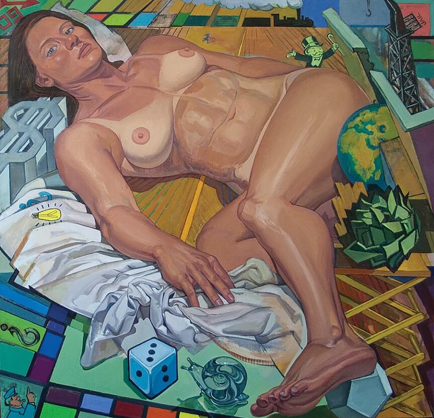 Margaret McCann, Believe It or Not?, 50 x 50 inches, 2012 (courtesy of the artist)