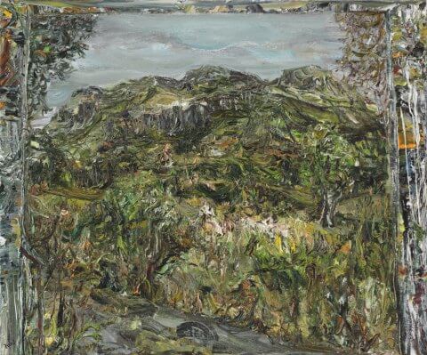 Nick Miller, Studio Yard to King's Mountain, 2009, oil on linen, 51 x 61 cms (courtesy of the artist and Rubicon Gallery)