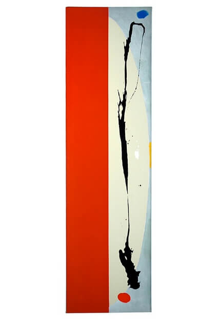 Patrick Jones, Masai, 1999, 108 x 36 inches, acrylic on canvas (courtesy of the artist)