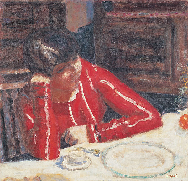 Figure 6: Pierre Bonnard, The Red Blouse, 1925 (Musée national d'art moderne, Paris)