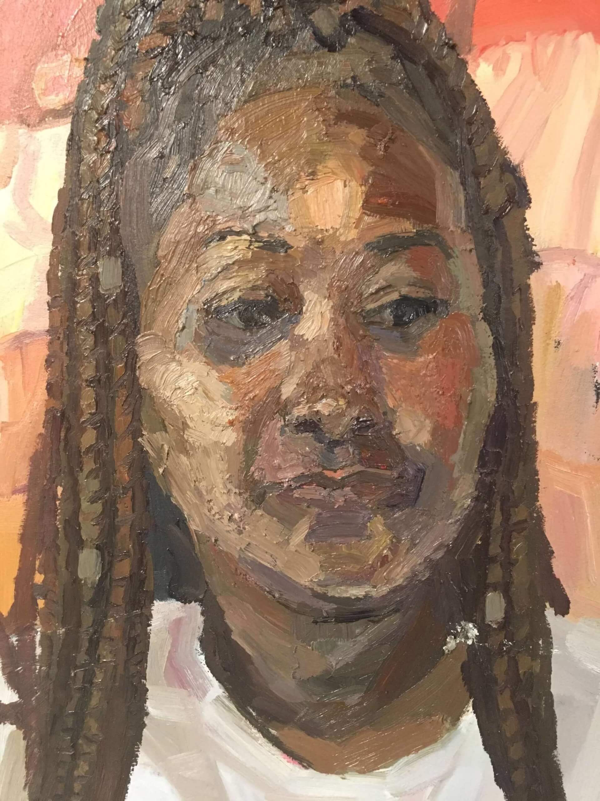 Sedrick Huckaby, Square Portrait (detail)