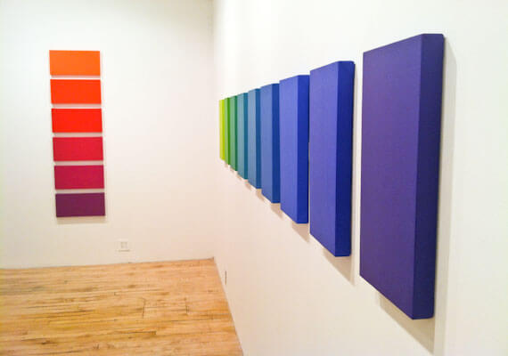 Siri Berg, It's All About Color, Installation View (courtesy of The Painting Center)