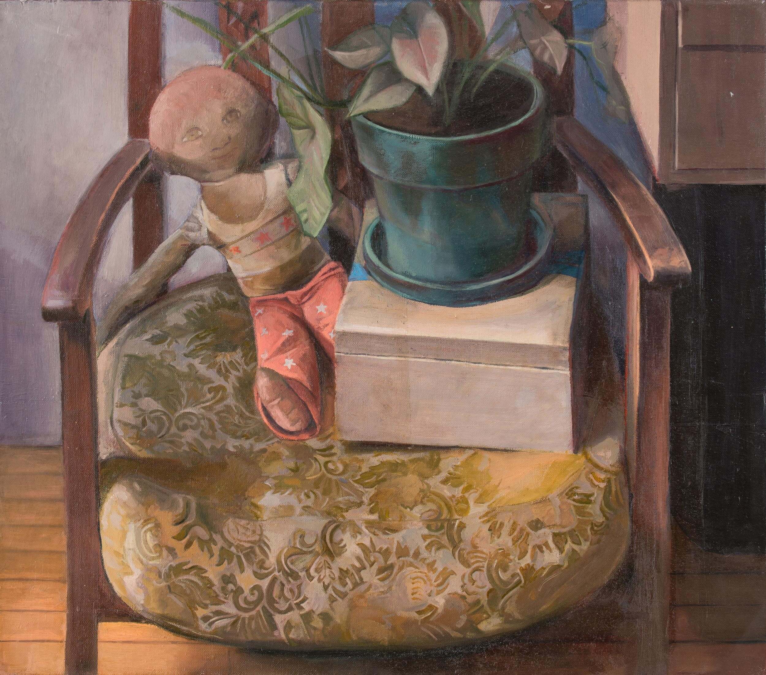 Thomas Walton, A Look Back, 2013, oil on linen, 22 × 25 inches (courtesy of the artist)