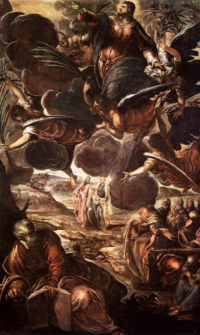 Tintoretto, The Ascension of Christ, c. 1576-1581, oil on canvas, 538 x 325 cm (Scuola Grande di San Rocco)