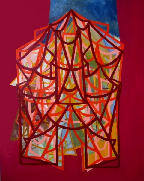 Trent Miller, Transmitter I, oil on canvas, 45 x 36 inches, 2011 (courtesy of the artist)