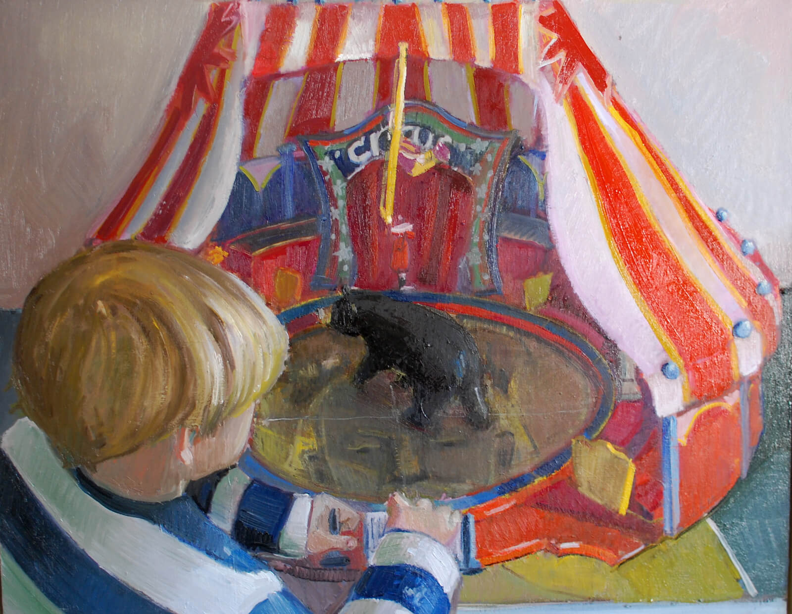 Victoria Barnes, Circus, 2013, oil on canvas, 24 × 30 inches (courtesy of the artist)