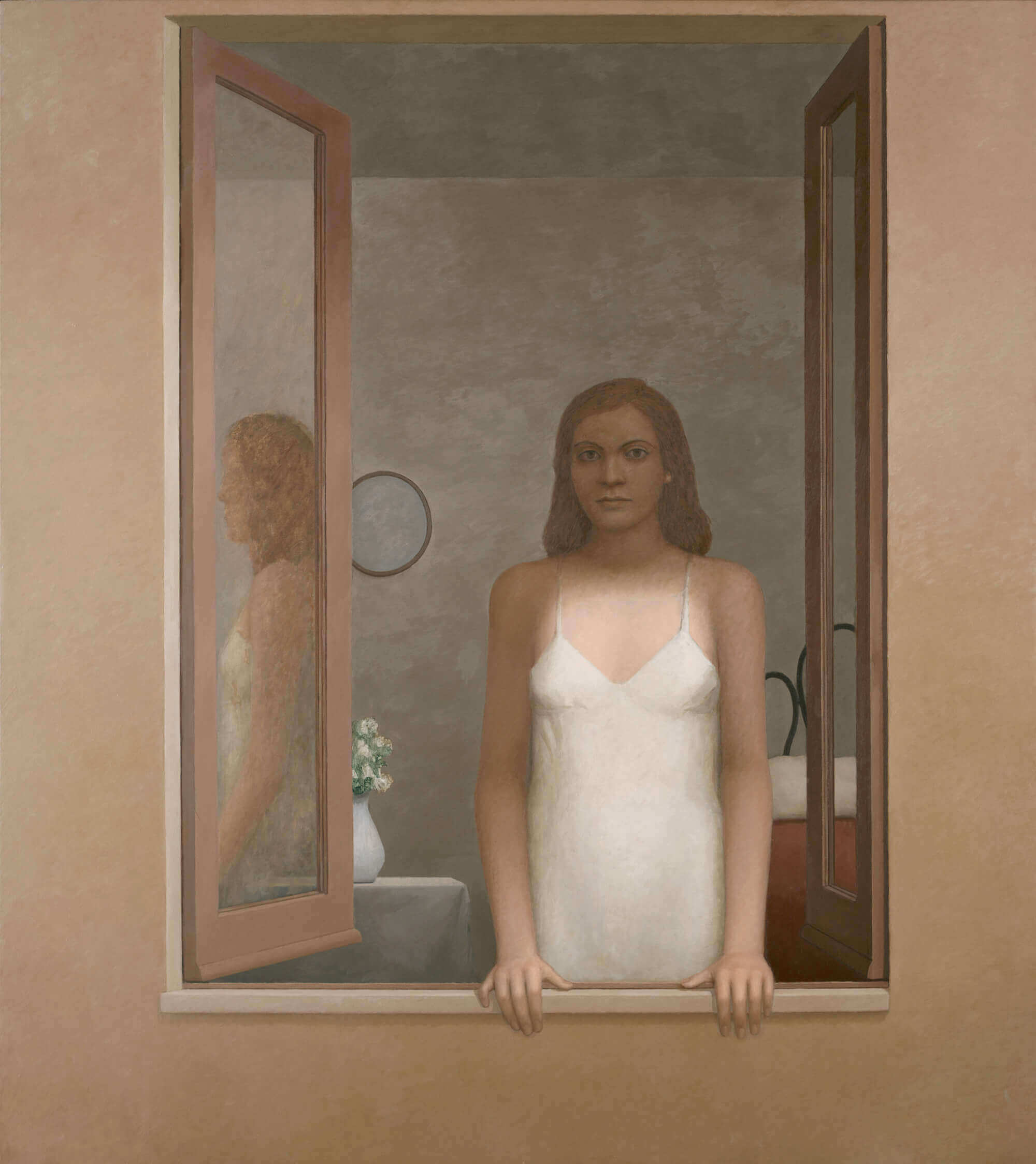 William Bailey, L'Attesa, 2006, oil on linen, 75 x 67 inches (courtesy of the artist and Betty Cuningham Gallery)