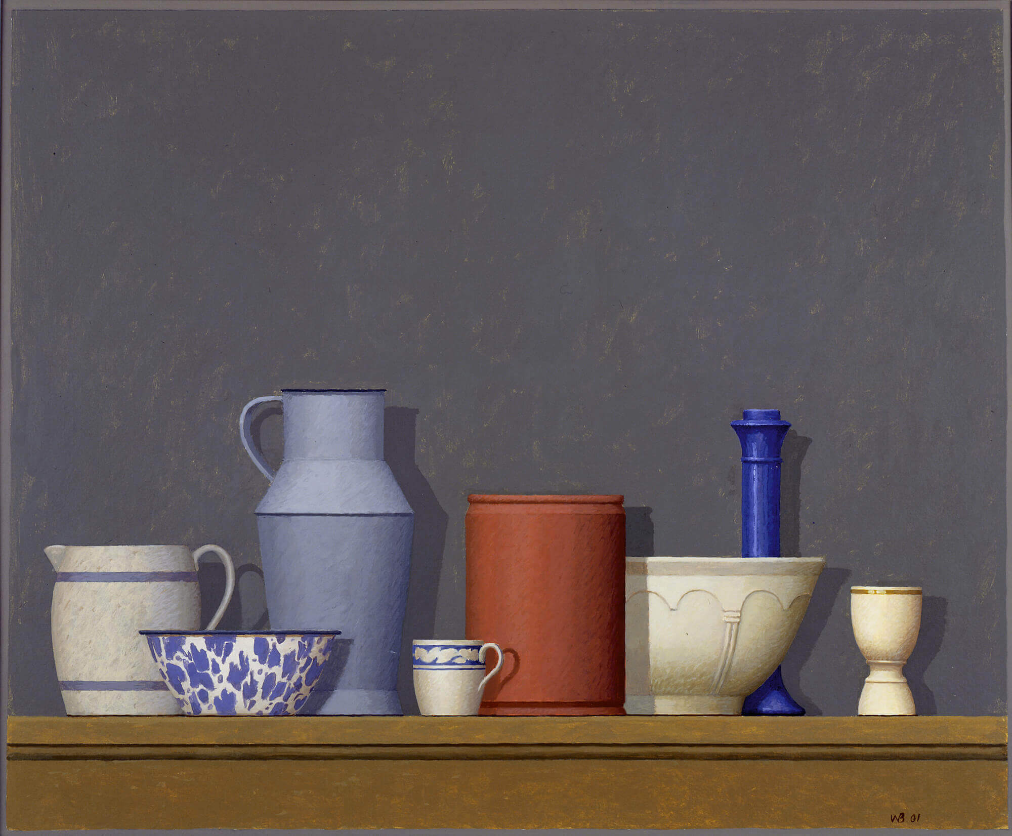 William Bailey, Pianello, 2001, tempera on paper, 18 x 22 inches (courtesy of the artist and Betty Cuningham Gallery)