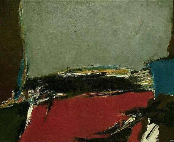 Budd Hopkins, Braxton 1961-1962, oil on canvas, 74 x 87 inches (courtesy:Levis Fine Art via: artnet.com)