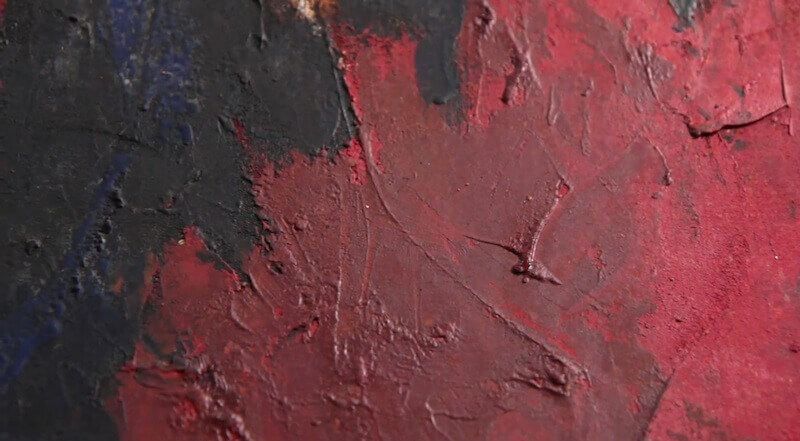 Clyfford Still painting close-up