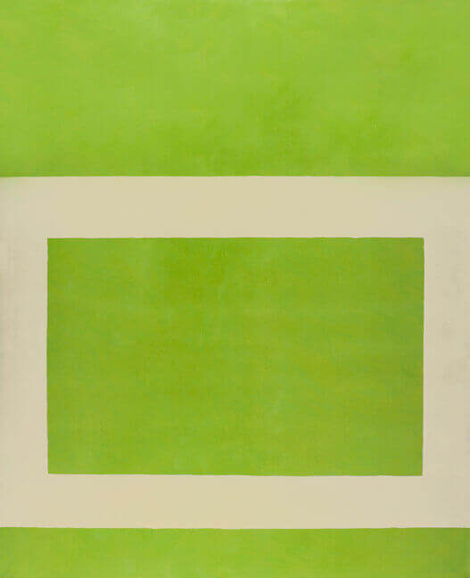 Perle Fine, Cool Series, No. 80, Impatient Spring, ca. 1961-1963, oil on canvas, 84 x 68 inches (courtesy Spanierman Modern)