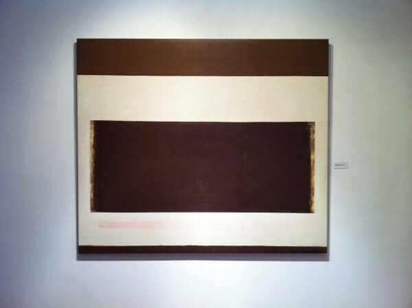 Perle Fine, Cool Series, No. 28, Clean Beat, ca. 1961-1963, oil on canvas, 60 x 70 inches (courtesy Spanierman Modern)