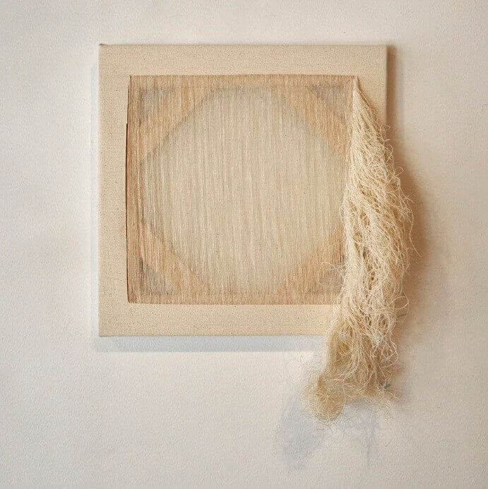 Edward Shalala, Untitled, pulled thread, 12 x 12 inches, 2009