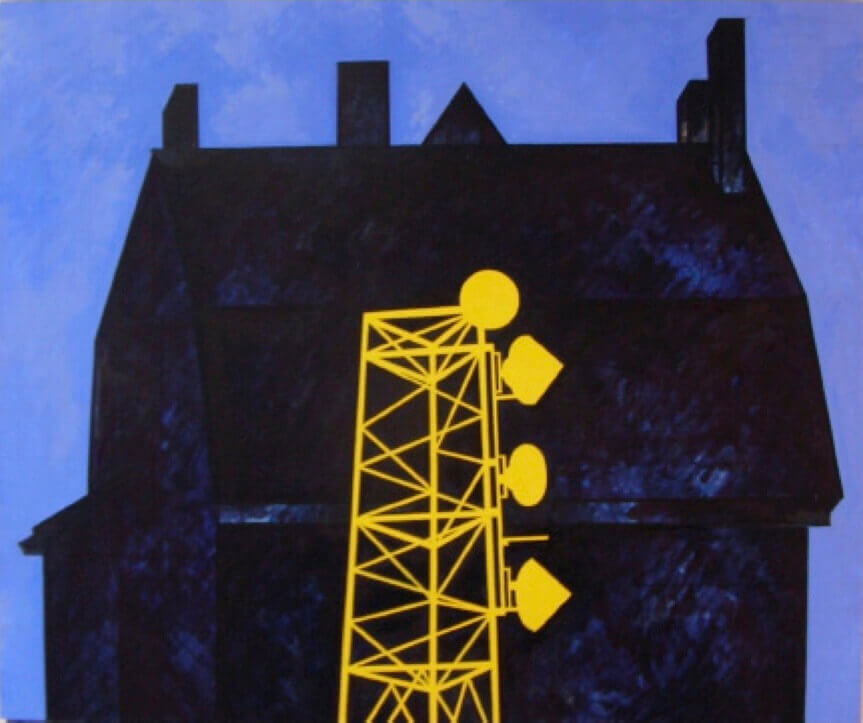 Richard Emery Nickolson, The Silence of Houses, Oil on linen, 30 x 36 inches, 2011